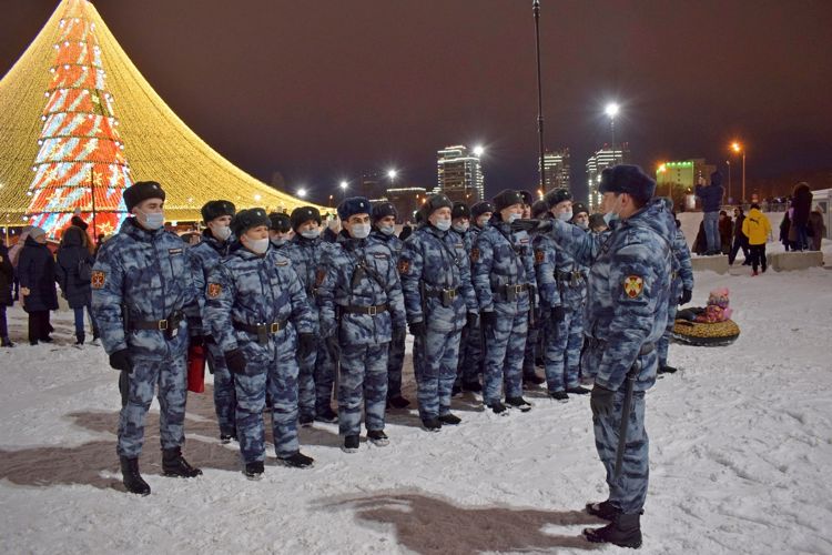 В Татарстане Росгвардия выполнила задачи по охране общественного порядка в местах массового новогоднего отдыха граждан  