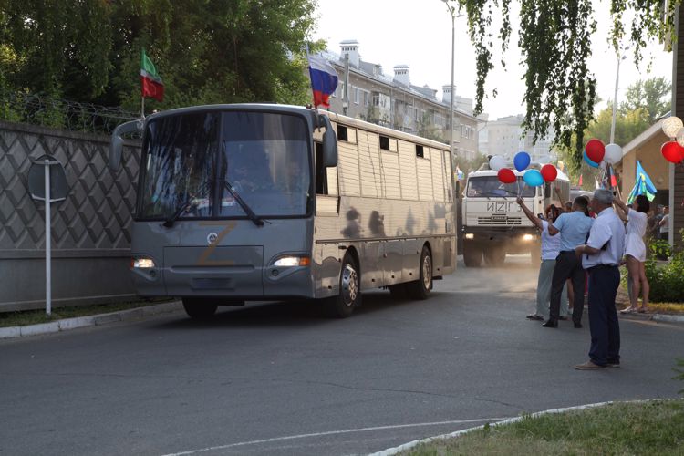 В Татарстане торжественно встретили сотрудников Росгвардии – участников специальной военной операции