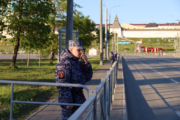 В Татарстане росгвардейцы приняли участие в обеспечении безопасности празднования Дня Великой Победы