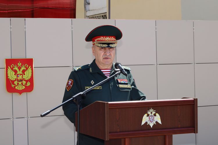 В Казани состоялся ритуал вручения Боевого знамени воинской части Росгвардии