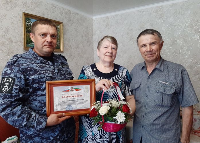 В ОВО по Нижнекамскому району Татарстана поздравили с юбилеем ветерана службы Валентину Кубышкину 