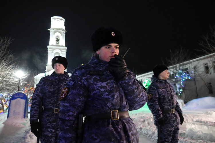 В Татарстане Росгвардия приняла участие в обеспечении безопасности граждан во время празднования Крещения Господня