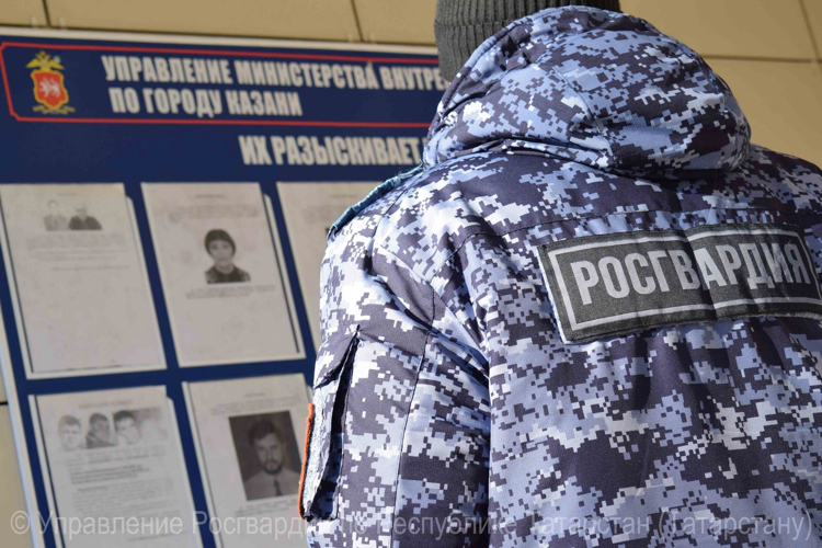 В Казани наряд Росгвардии совместно с сотрудником регионального УФСИН задержали находившегося в федеральном розыске гражданина