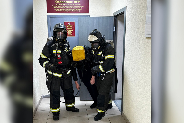 В ОВО по Альметьевскому району Татарстана Росгвардии прошла плановая  пожарно-тактическая тренировка 