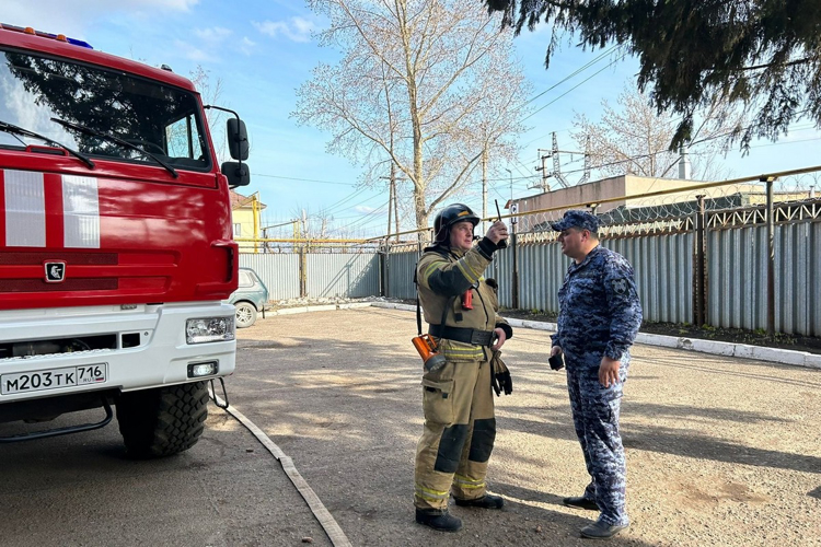 В ОВО по Альметьевскому району Татарстана Росгвардии прошла плановая  пожарно-тактическая тренировка 