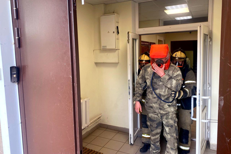 Казанские спецподразделения территориального Управления Росгвардии отработали действия при пожаре