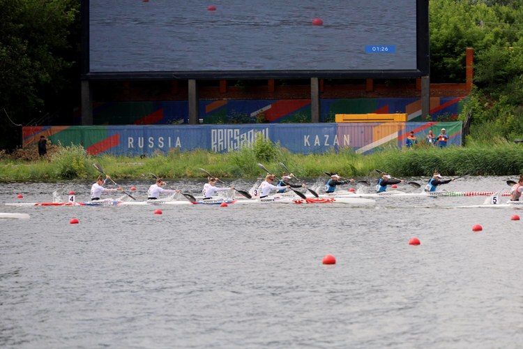 Спортсмены из Росгвардии завоевали пять медалей в финальный день соревнований по гребле на байдарках и каноэ спортивных Игр БРИКС в Казани