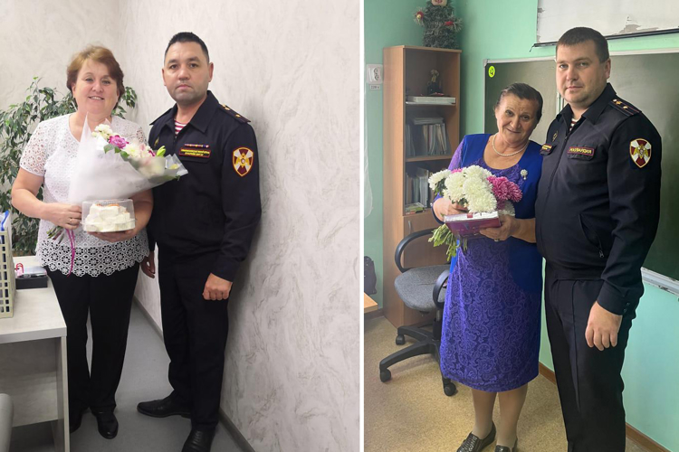 В Татарстане представители вневедомственной охраны Росгвардии поздравили своих учителей с профессиональным праздником 