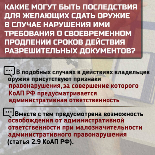 Передача гражданского оружия для нужд СВО