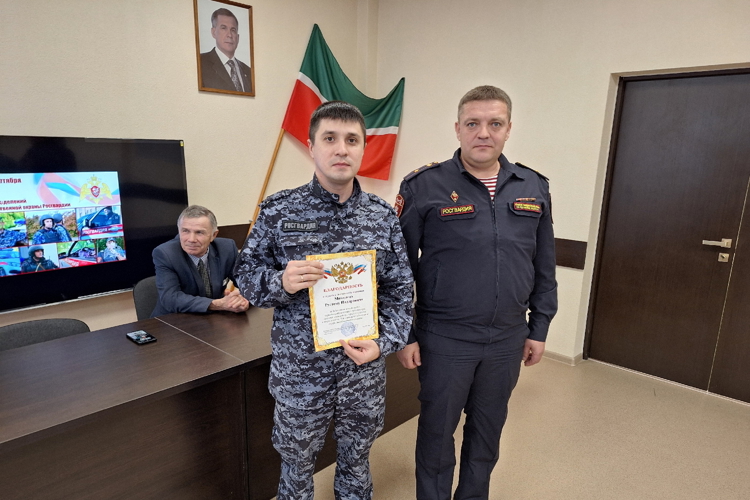 В ОВО по Нижнекамскому району Татарстана проходят мероприятия, посвященные 73-летию образования вневедомственной охраны