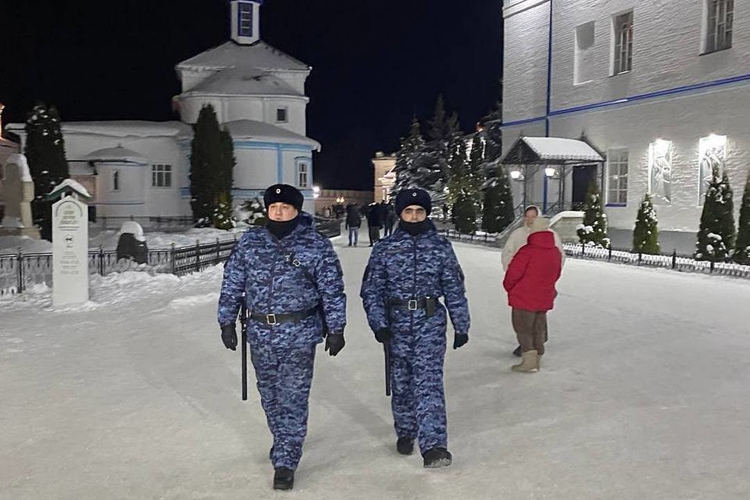 В Татарстане Росгвардия приняла участие в обеспечении безопасности празднования Крещения Господня
