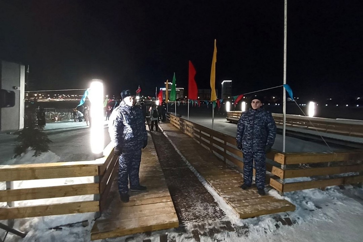 В Татарстане Росгвардия приняла участие в обеспечении безопасности празднования Крещения Господня