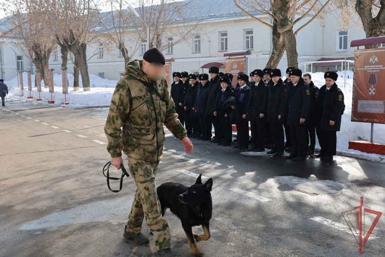 В казанском полку Росгвардии в канун 10-летия ведомства будущим призывникам рассказали о военной службе